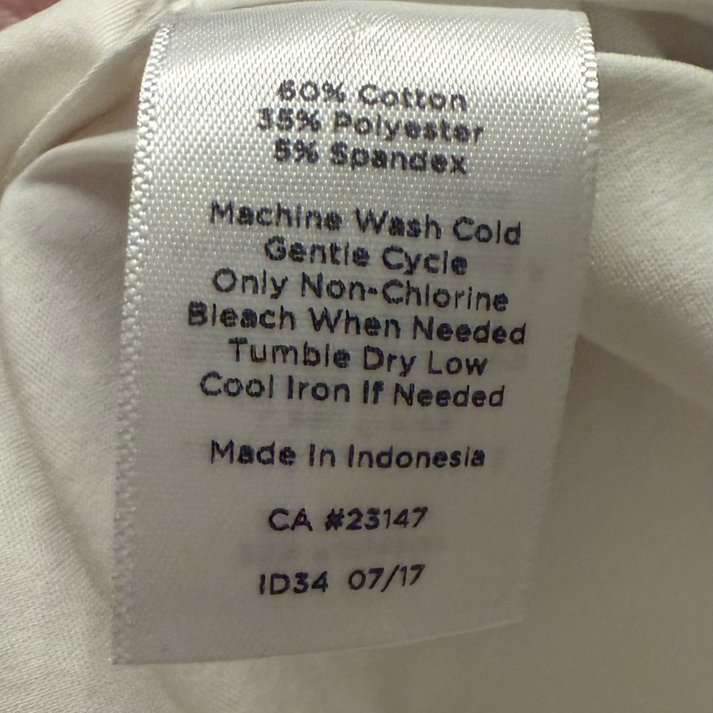 Talbots white shirt 1XL with bows on sleeves - Picture 5 of 5